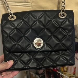 Kate Spade Black Quilted Leather Shoulder Bag